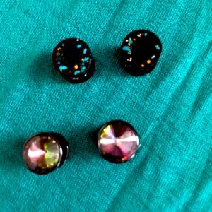 Two Pairs Ear Gauges Ear Plugs size 0 Gauge